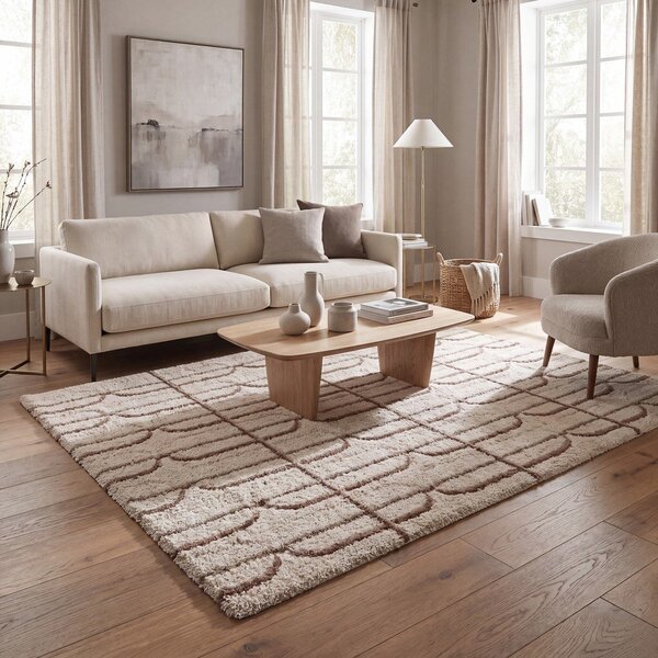 Krémový/světle hnědý koberec 80x150 cm Ember – Universal