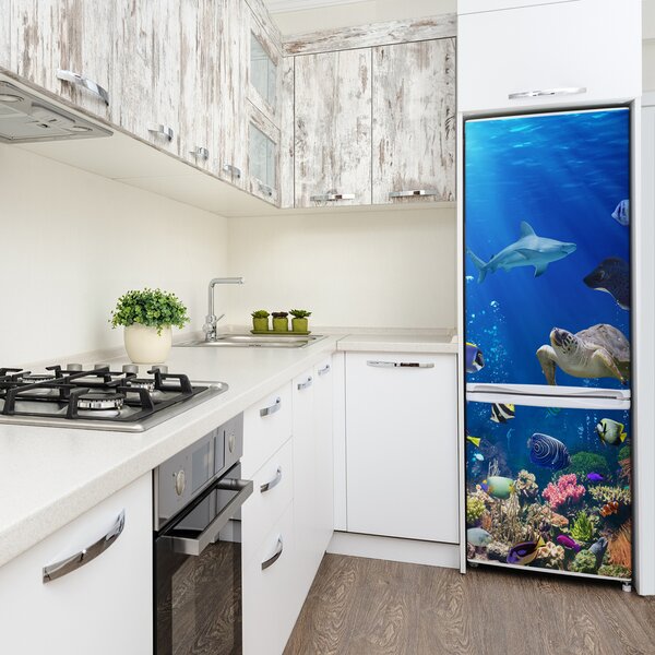 Nálepka fototapeta lednička Korálový útes FridgeStick-70x190-f-61347812