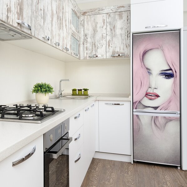 Foto tapeta na ledničku Abstrakce žena FridgeStick-70x190-f-61211452