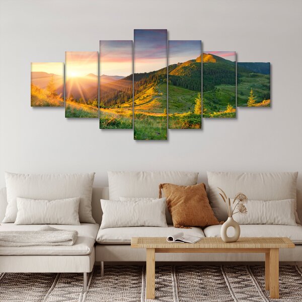 Obraz - Letní krajina (210x100 cm)