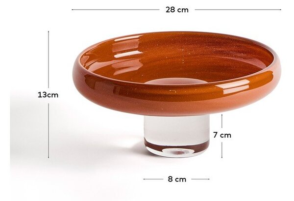 Skleněná dekorativní mísa ø 28 cm Denuo – Kave Home