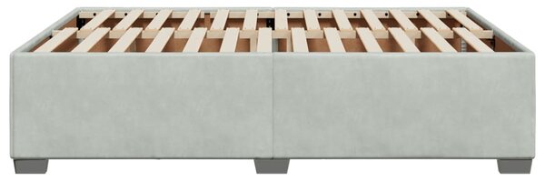 Rám postele bez matrace světle šedý 140 x 190 cm samet 3284631