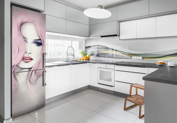 Foto tapeta na ledničku Abstrakce žena FridgeStick-70x190-f-61211452