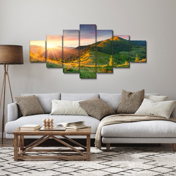 Obraz - Letní krajina (210x100 cm)
