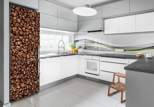 Nálepka na ledničku samolepící Zrnka kávy FridgeStick-70x190-f-61382214