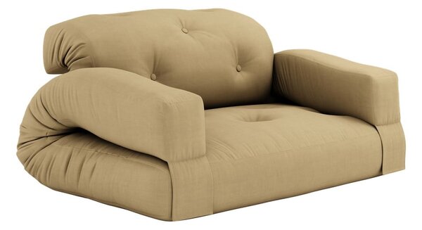 Žlutá rozkládací pohovka 140 cm Hippo - Karup Design