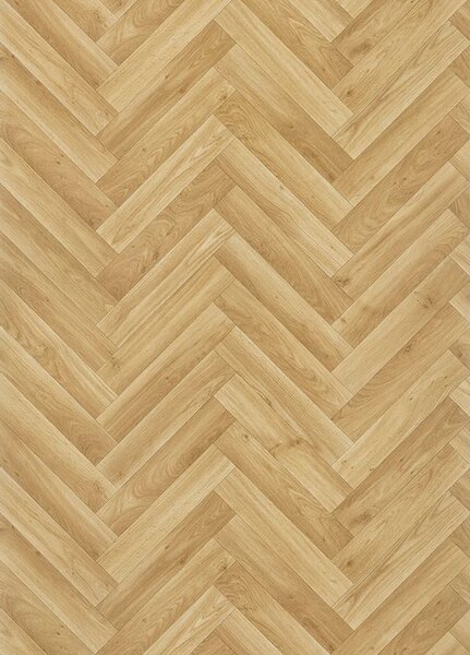 Breno PVC CROWN Oak Chevron 633D - světlé parkety, šíře 100 cm