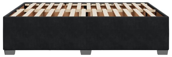 Rám postele bez matrace černý 140 x 190 cm samet 3284633