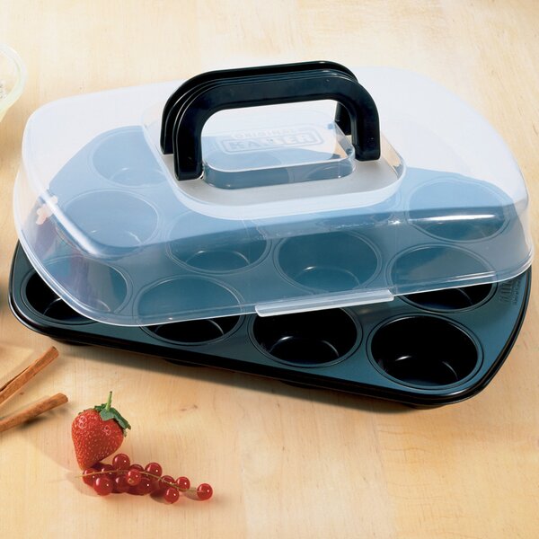Bake&Take Forma na muffini s víkem 38x27cm - KAISER