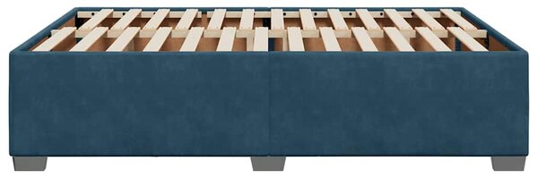 Rám postele modrý 140 x 190 cm samet 3284635