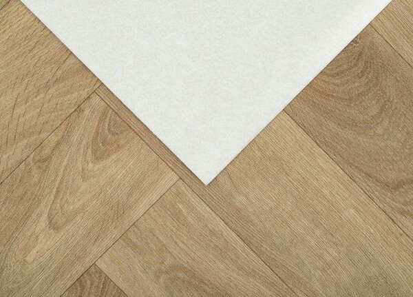 Breno PVC SLIMTEX Laurel Oak 316M - světle hnědé parkety, šíře 100 cm