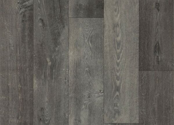 Breno PVC BLACKTEX Crouch Oak 699D - tmavě šedé dřevo, šíře 100 cm