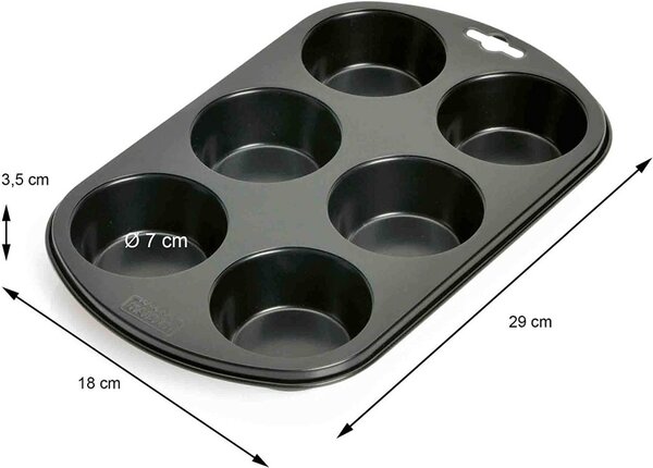 Muffins&Co! Forma na 6 Muffinů standardní velikost 29 x 18 cm - KAISER
