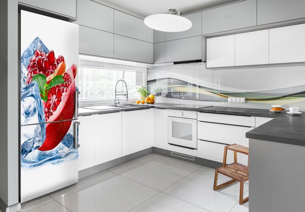 Nálepka na ledničku samolepící Granátové jablko a led FridgeStick-70x190-f-62722743