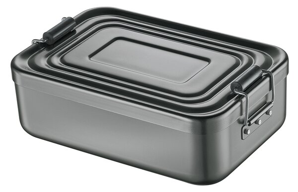 Svačinový box alu antracitový 7x15x23 cm - Küchenprofi