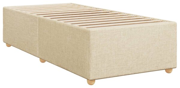 Box spring postel s matrací krémová 80 x 200 cm textil 3285336