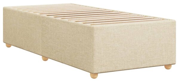 Rám postele bez matrací krémově 80x200 cm textil 3284692