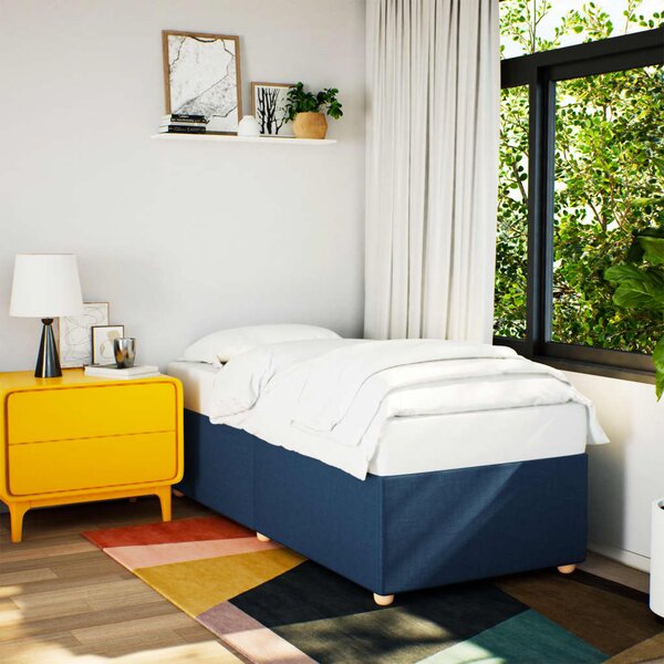 Rám postele bez matrací modrá 100x200 cm textil 3284714