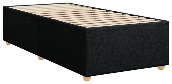 Box spring postel s matrací černá 80 x 200 cm textil 3285333