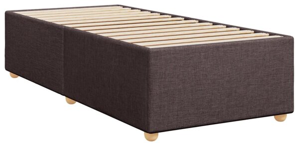 Box spring postel s matrací tmavě hnědá 80x200 cm textil 3286524