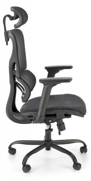 Kancelářská ergonomická židle GOTARD — síťovina, černá