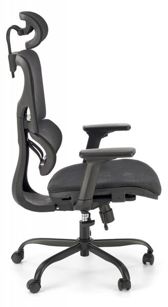 Kancelářská ergonomická židle GOTARD — síťovina, černá