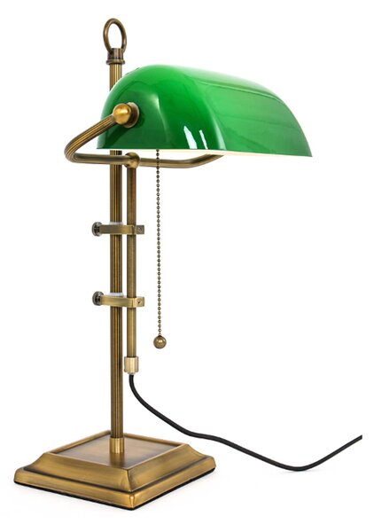 Steinhauer Stolní lampa Ancilla, nastavitelná bronz/zelená, Bronz / starožitná mosaz, Pracovna / kancelář, kov