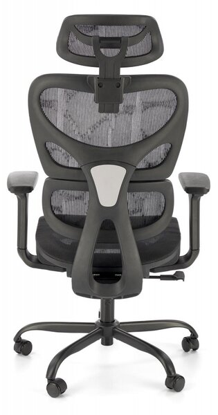Kancelářská ergonomická židle GOTARD — síťovina, černá