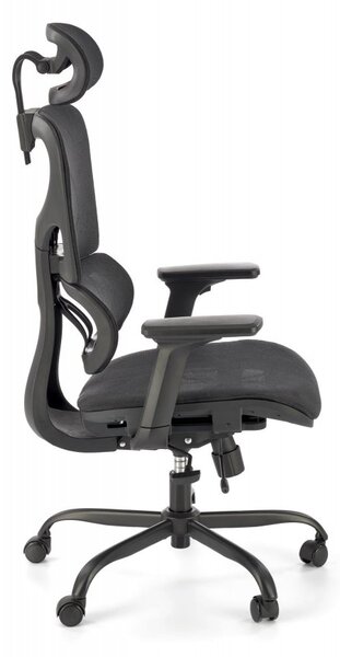 Kancelářská ergonomická židle GOTARD — síťovina, černá