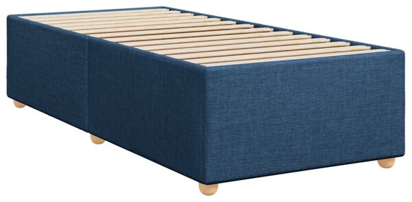 Box spring postel s matrací modrá 80x200 cm textil 3285337