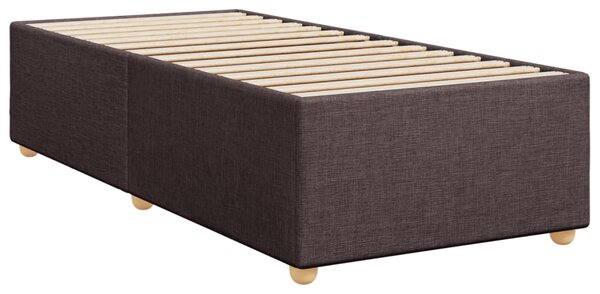 Box spring postel s matrací tmavě hnědá 80x200 cm textil 3286510
