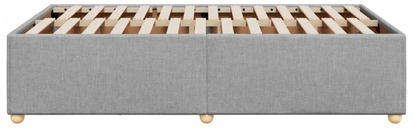 Rám postele bez matrací světle šedá 120x190 cm textil 3284715