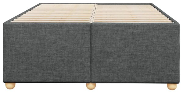 Rám postele bez matrací tmavě šedá 120x190 cm textil 3284716