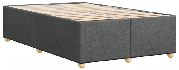 Rám postele bez matrací tmavě šedá 120x190 cm textil 3284716