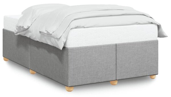 Rám postele bez matrací světle šedá 120x190 cm textil 3284715