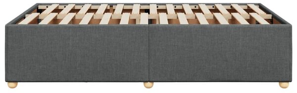 Rám postele bez matrací tmavě šedá 120x190 cm textil 3284716