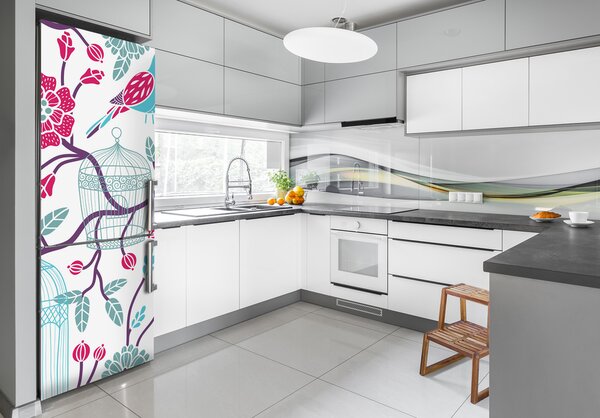 Foto nálepka na ledničku Klece pro ptáky FridgeStick-70x190-f-64042204
