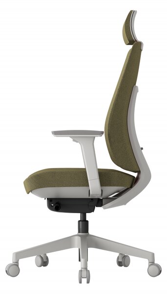 Kancelářská ergonomická židle K50 — bílá Modrá