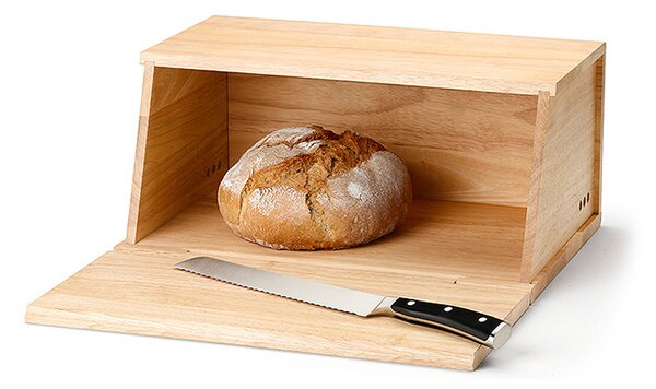 Dřevěný chlebník 40 x 26 cm gumovník - Continenta
