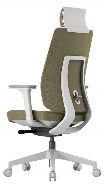 Kancelářská ergonomická židle K50 — bílá Modrá