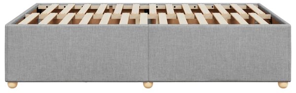 Rám postele bez matrace světle šedá 120 x 200 cm textil 3284722