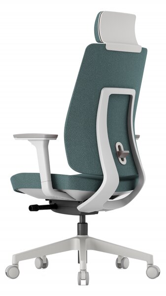 Kancelářská ergonomická židle K50 — bílá Modrá