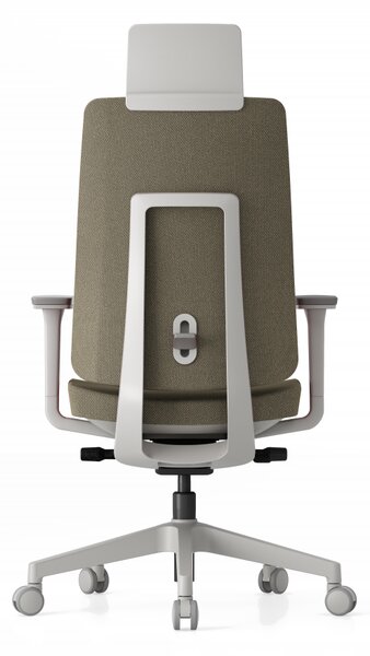 Kancelářská ergonomická židle K50 — bílá Modrá
