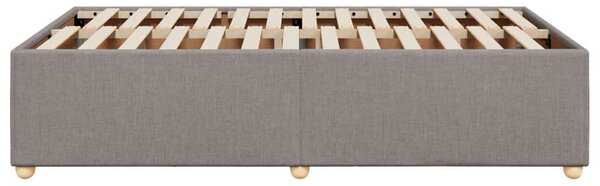 Rám postele bez matrací taupe 120x190 cm textil 3284719