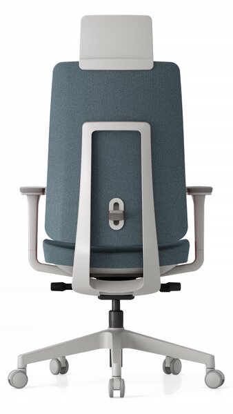 Kancelářská ergonomická židle K50 — bílá Modrá