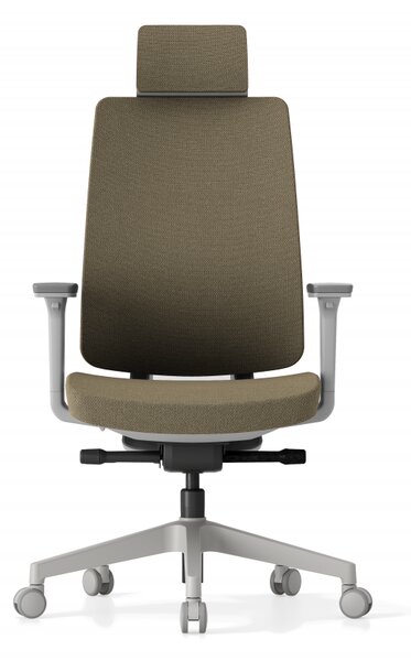 Kancelářská ergonomická židle K50 — bílá Modrá