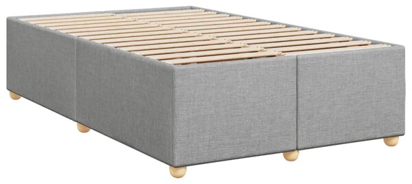 Box spring postel s matrací světle šedá 120x190 cm textil 3285359
