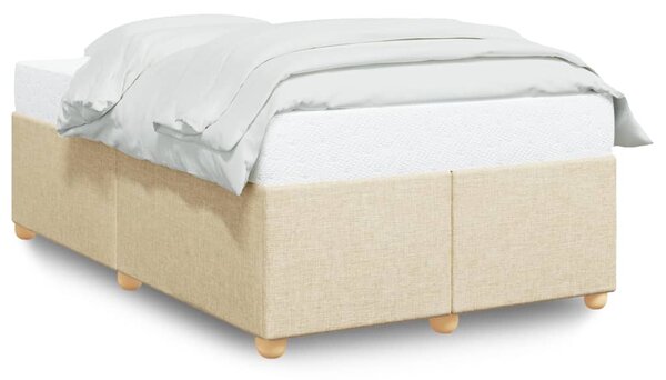 Rám postele bez matrace krémový 120 x 200 cm textil 3284727