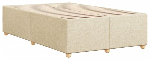 Rám postele bez matrace krémový 120 x 200 cm textil 3284727