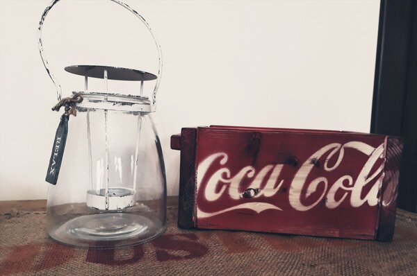 Stará Krása – Ruční výroba Malá vintage bedýnka coca cola
